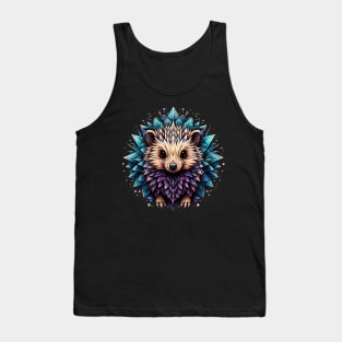 Cute Geometrical Hedgehog Tank Top